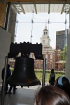 Liberty Bell with Independence Hall
