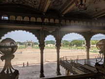 King's view as he looked outside 1st Floor Mysore Palace